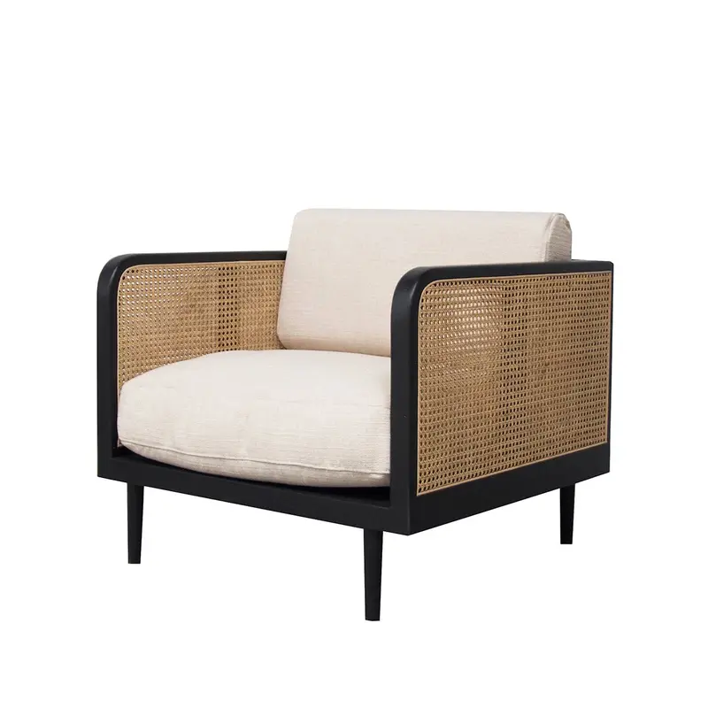 Sillón de Rattan Milan - Negro