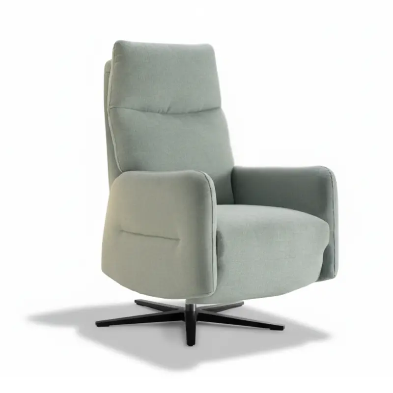 Sillón giratorio con relax eléctrico modelo ZEPPELIN tela Aquaclean