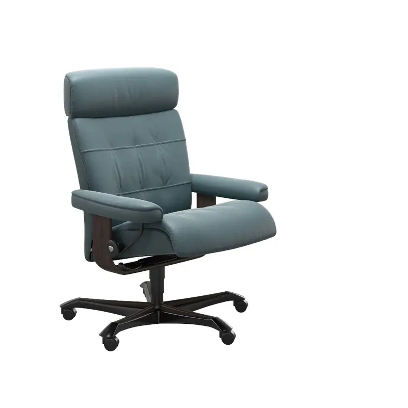 Sillón giratorio Stressless® modelo ERIK Home Office con reposacabezas ajustable
