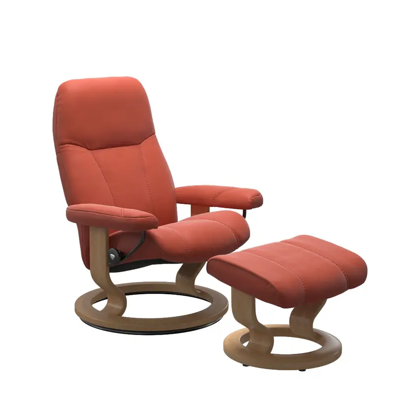 Sillon modelo CONSUL Classic Plus™ System de Stressless en piel Batick