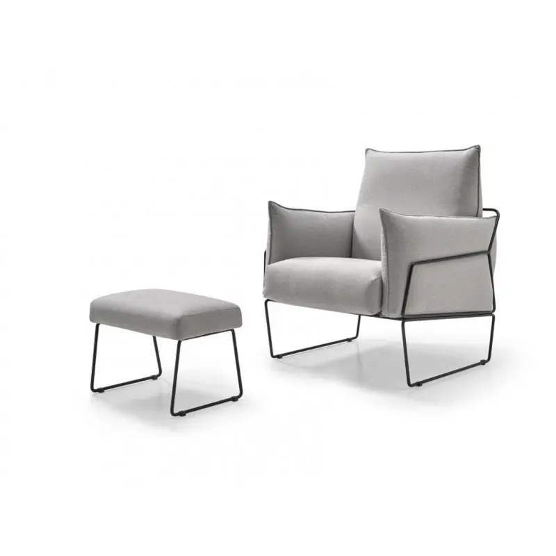 Sillón modelo RIDDIM  con Estructura Cromada en Hierro
