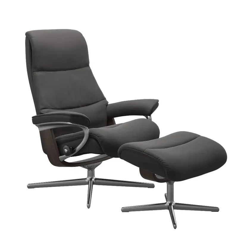 Sillón modelo VIEW Cross Plus™ System BalanceAdapt™ de Stressless en piel Paloma