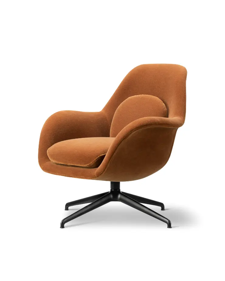 Sillón Swoon Lounge Petit con base metálica