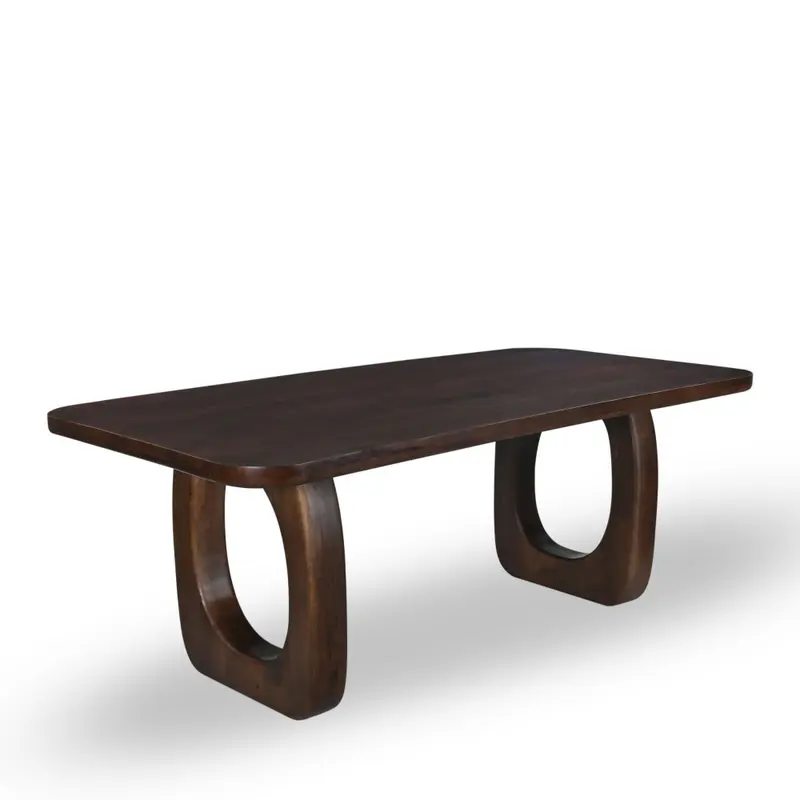 SINJAI - Mesa de comedor para 8 personas de madera maciza