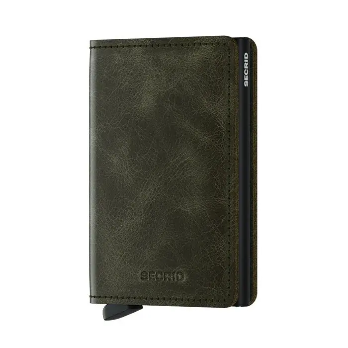 Slimwallet Vintage Olive - Black