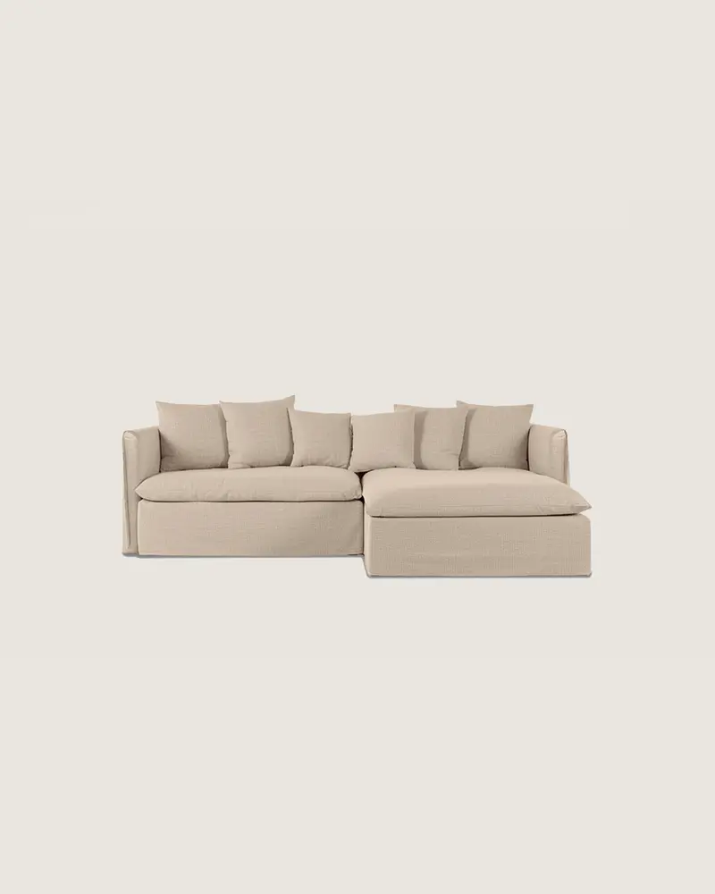 Sofá 4 plazas chaise longue colores personalizables modular grande París