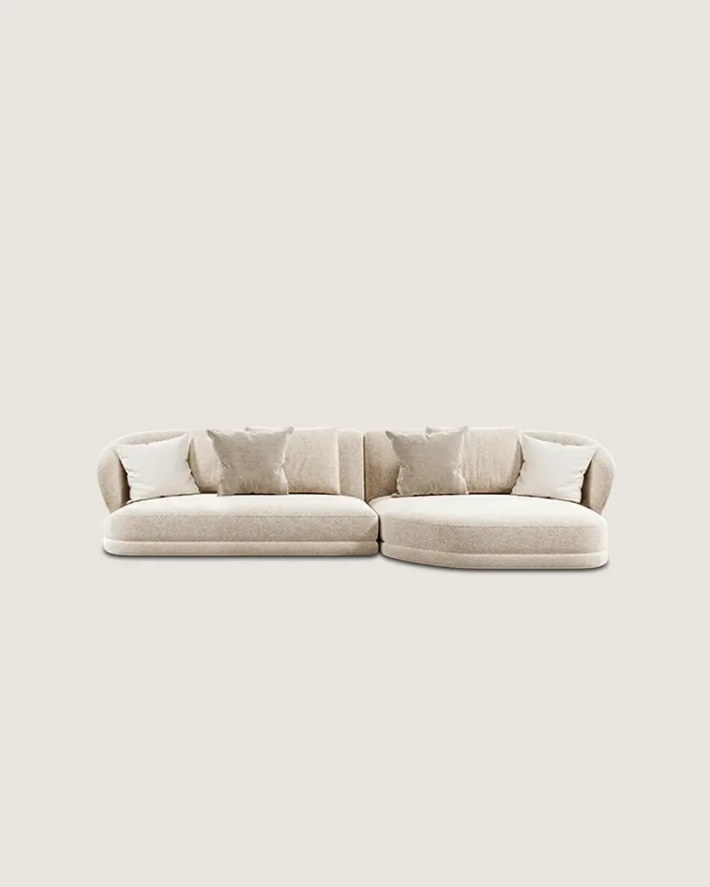 Sofá 4 plazas chaise longue colores personalizables modular grande Praga