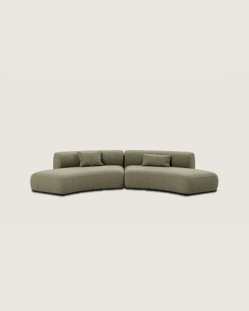 Sofá 5 plazas curvo personalizable modular grande Tulum
