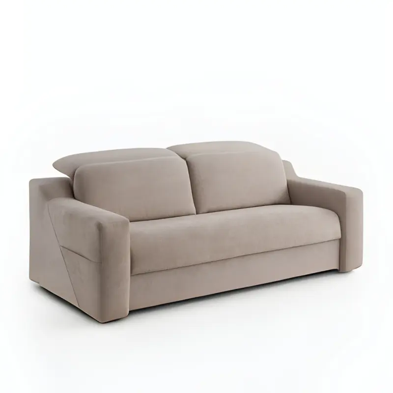 Sofá cama con cabezal reclinable y sistema de apertura italiana AMORE