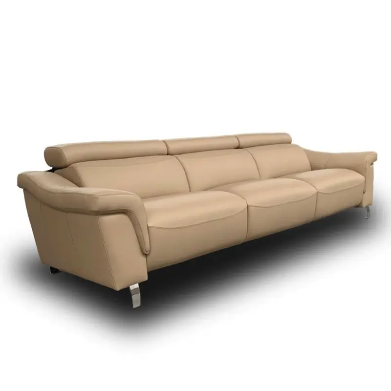 Sofá con 3 asientos Relax modelo PADOVA Tapizado piel