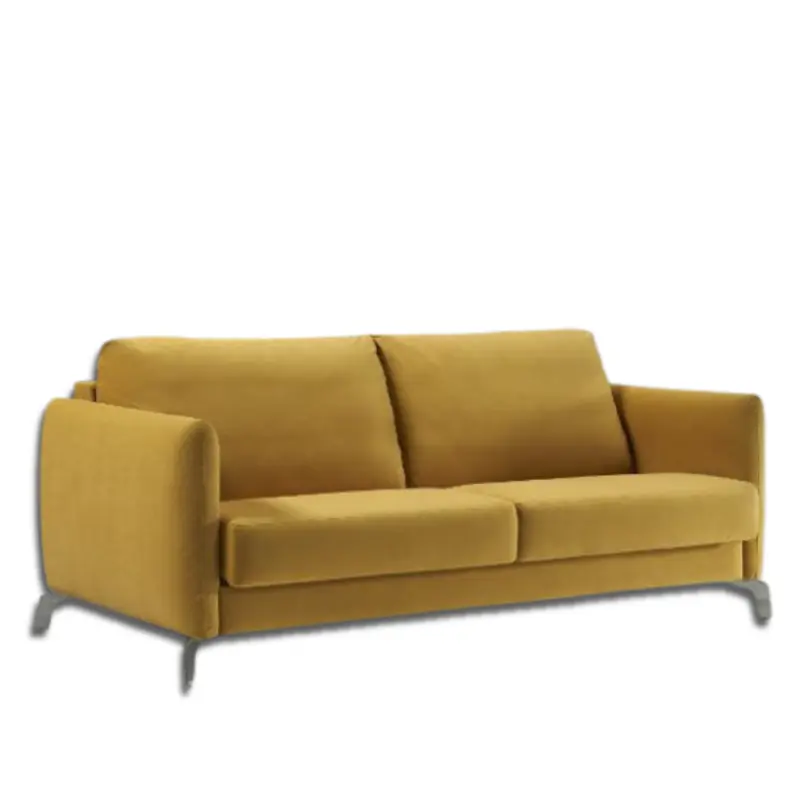 Sofá con cama modelo MINIMAL Pata de Metal sistema de apertura italiana