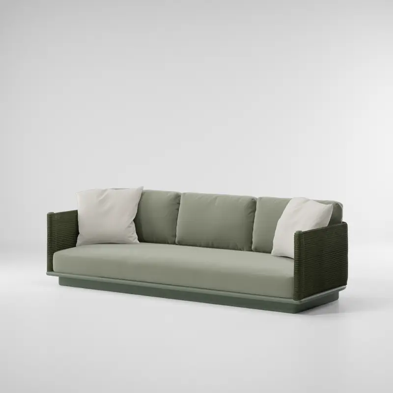Sofá de 3 plazas Giro | Pie de aluminio 28C | Soga 475