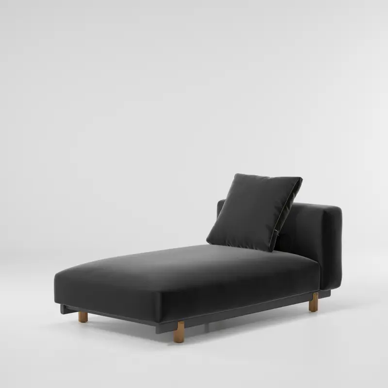 Sofá de exterior Living Molo Chaise Lounge | Pie de teca T00