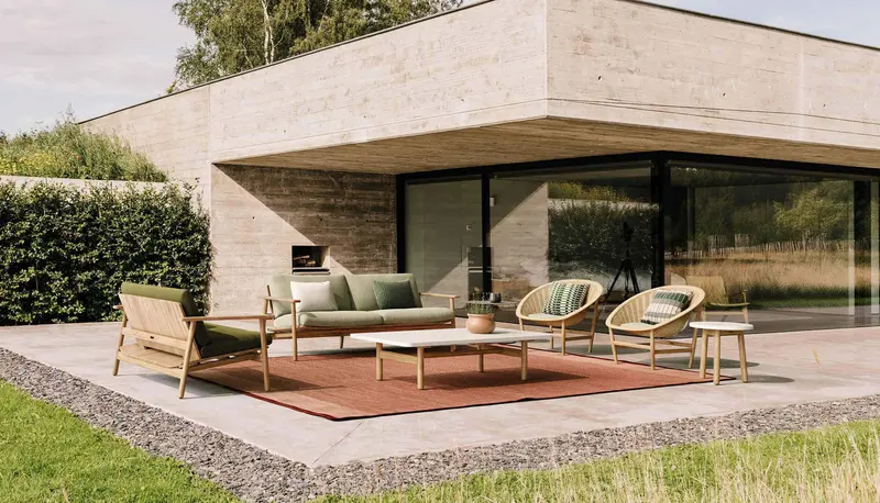 Sofá de exterior Living Riva de 2 plazas | Cojín de asiento 03L