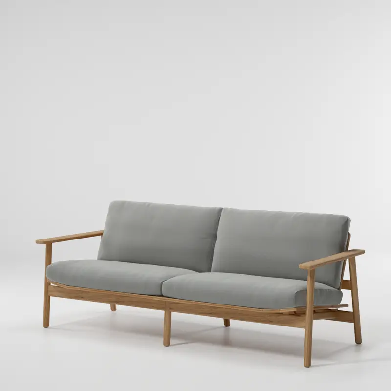 Sofá de exterior Living Riva de 3 plazas | Cojín de asiento 25L