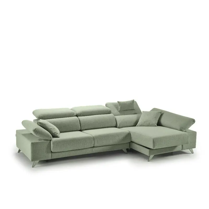 Sofa modelo NICE con chaiselongue en Tapizado AQUACLEAN