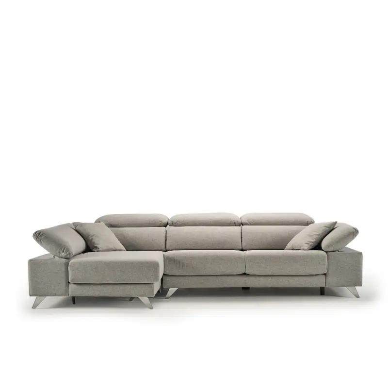 Sofá modelo Nice con Chaiselongue Tapizado Antimanchas