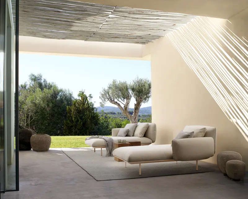 Sofá modular de exterior Senja Meridienne