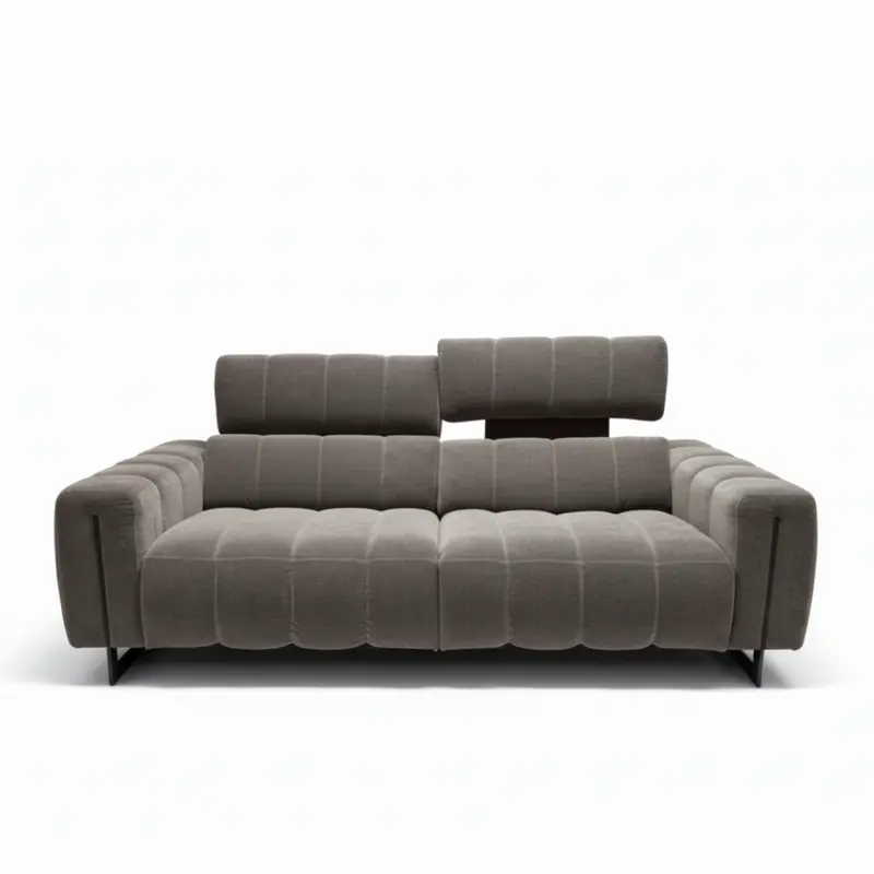 Sofá relax de diseño modelo HAMPTON con cabezal eléctrico ajustable