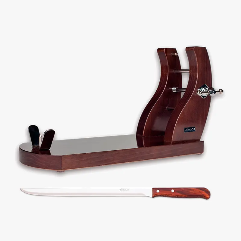 Soporte Jamón + Cuchillo Jamonero Serie Latina