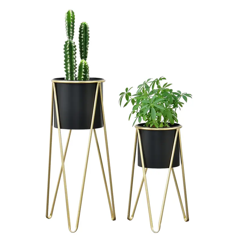 Soporte para flores Hedera de 2 piezas con maceta en varios colores en.casa
