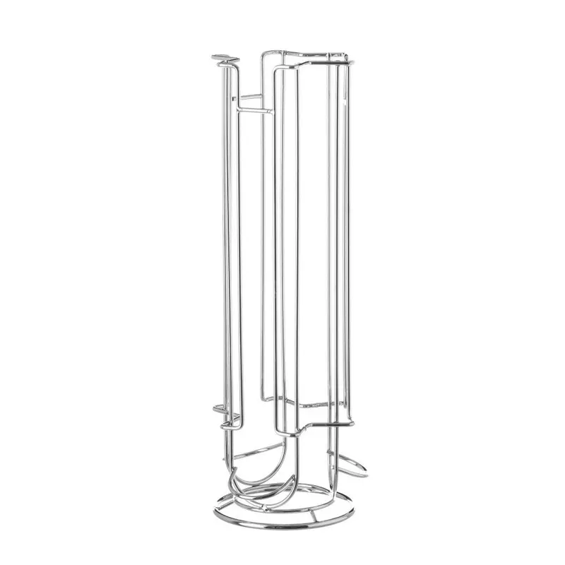 Soporte vertical de metal cromado para 18 cápsulas Dolce Gusto