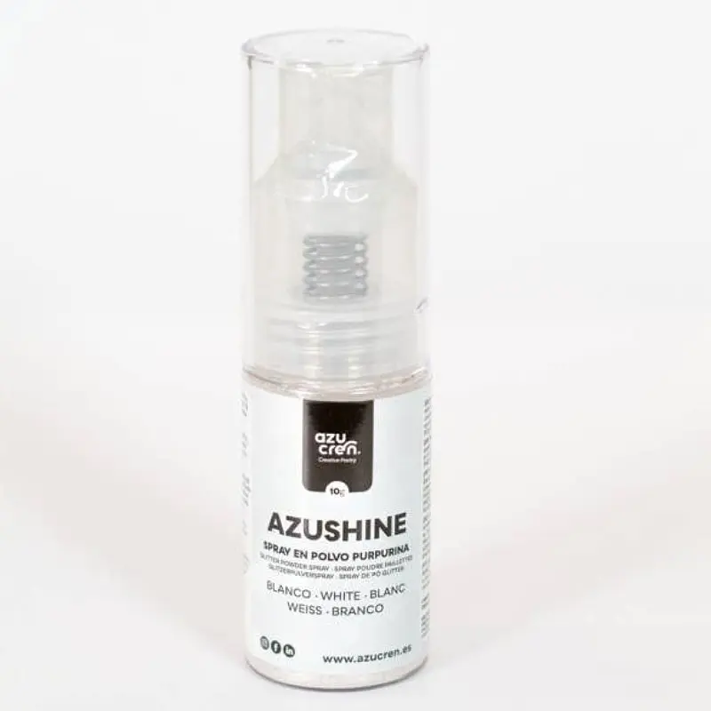 SPRAY EN POLVO PURPURINA BLANCO AZUSHINE 10GR