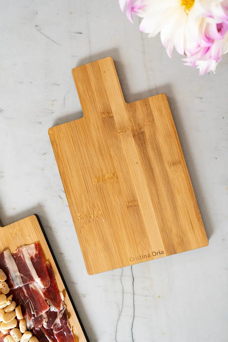 Tabla Co Con Mango De Madera De Bambú