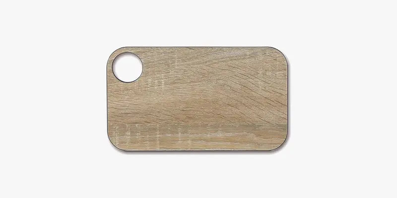 Tabla de corte marrón con colgador 240 x 140 mm