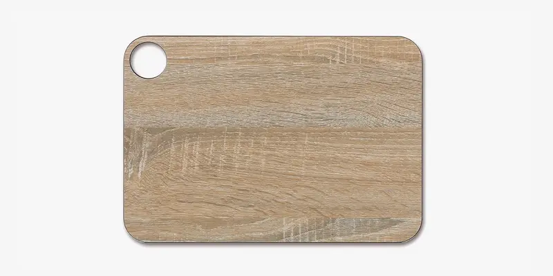 Tabla de corte marrón con colgador 330 x 230 mm