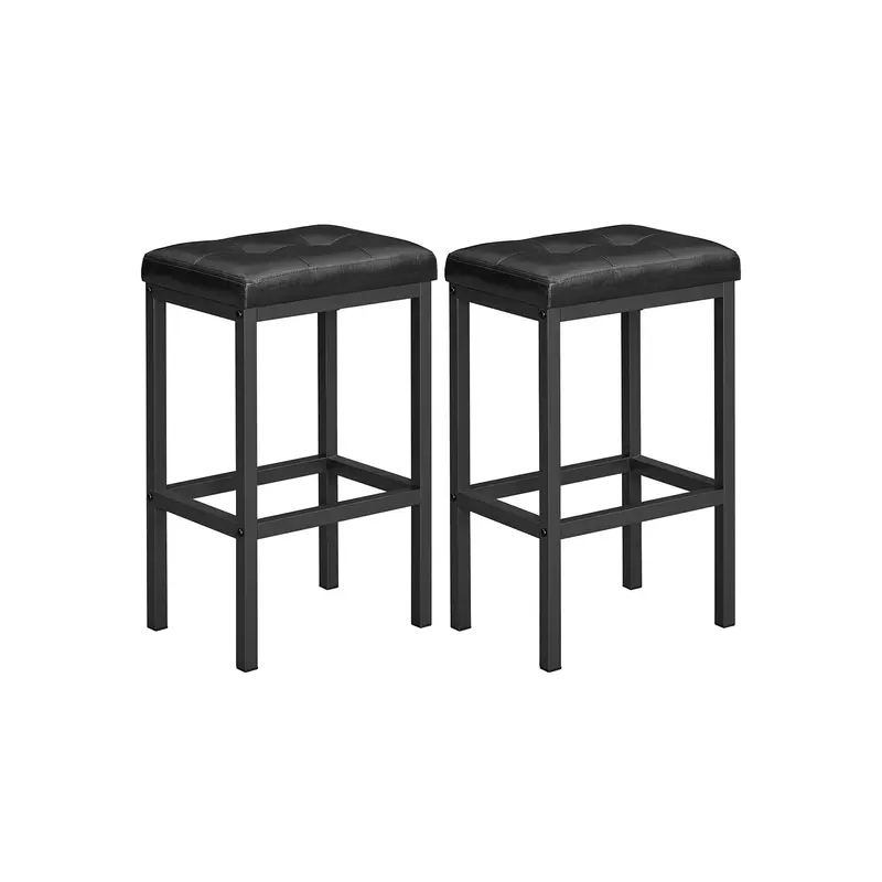 Taburetes de Bar Negro y Marco Negro