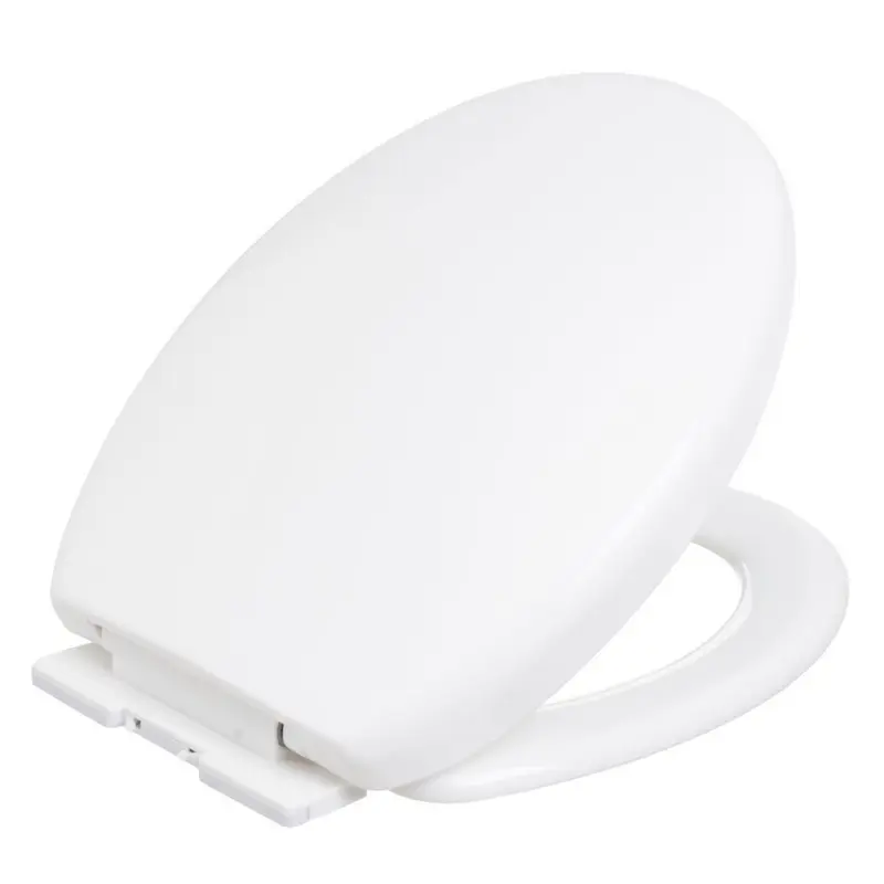 Tapa WC blanco con caída amortiguada y fácil instalación 37x43 cm