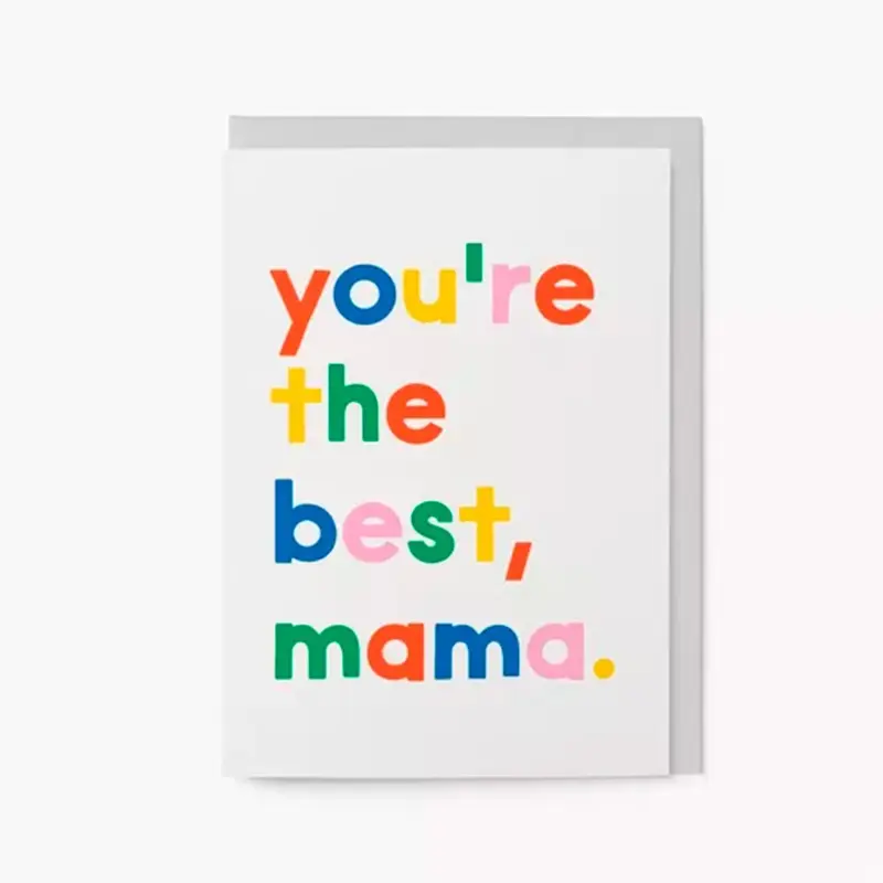 Tarjeta de Felicitaciones “ Best Mama”