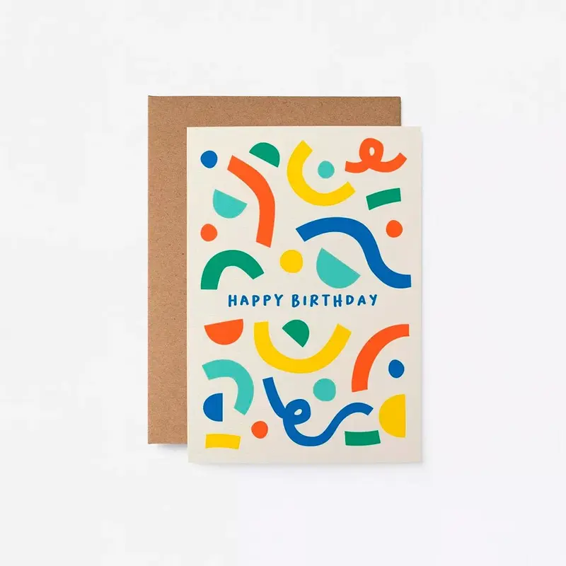 Tarjeta de Felicitaciones "Happy Birthday"