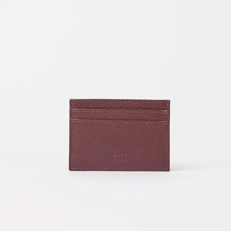 Tarjetero Mark's Soft Grain Dark Cherry