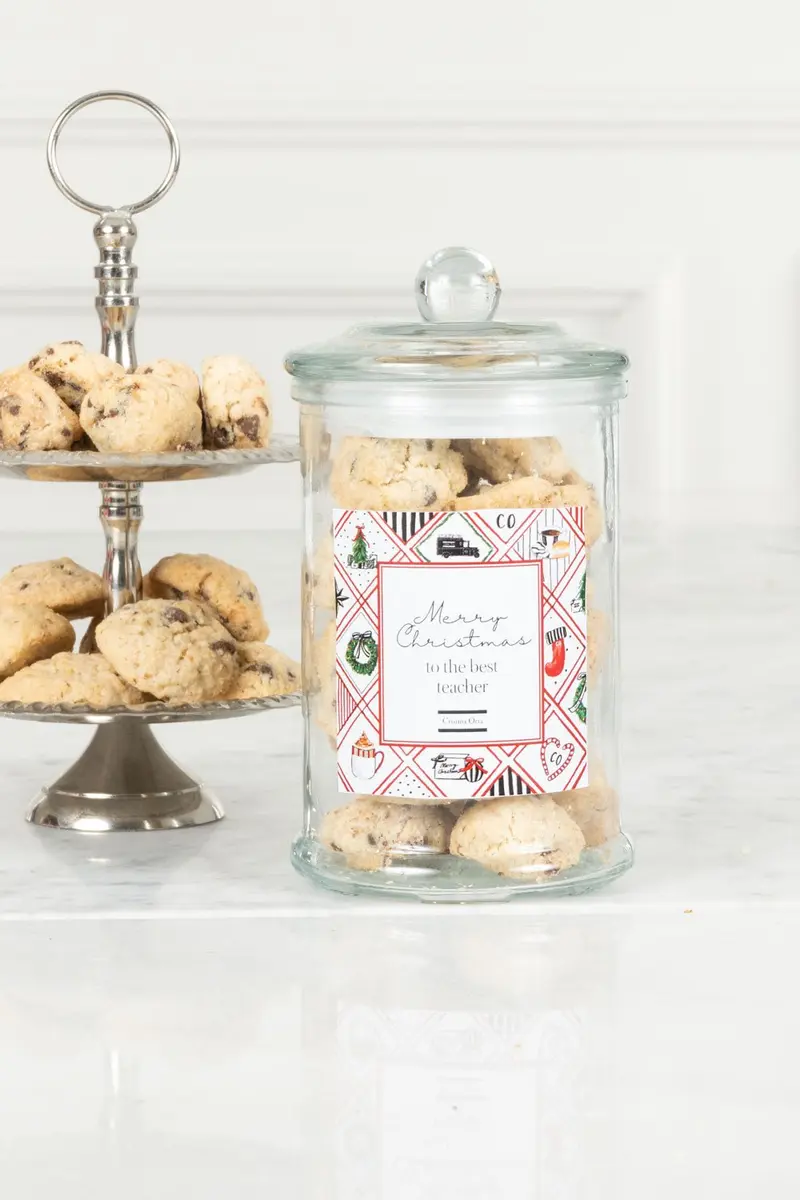 Tarro De Cookies Especial Navidad Profesores