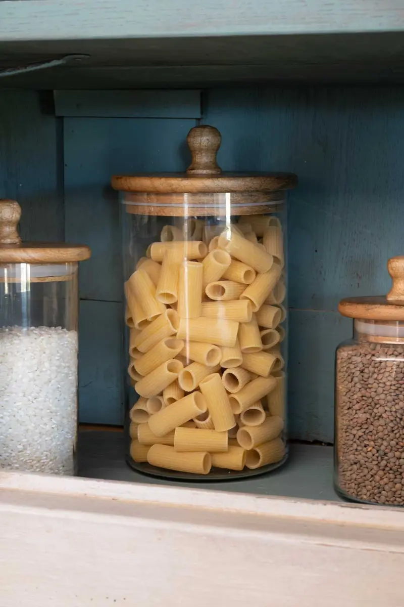 Tarro De Cristal Con Tapa De Madera Maxi