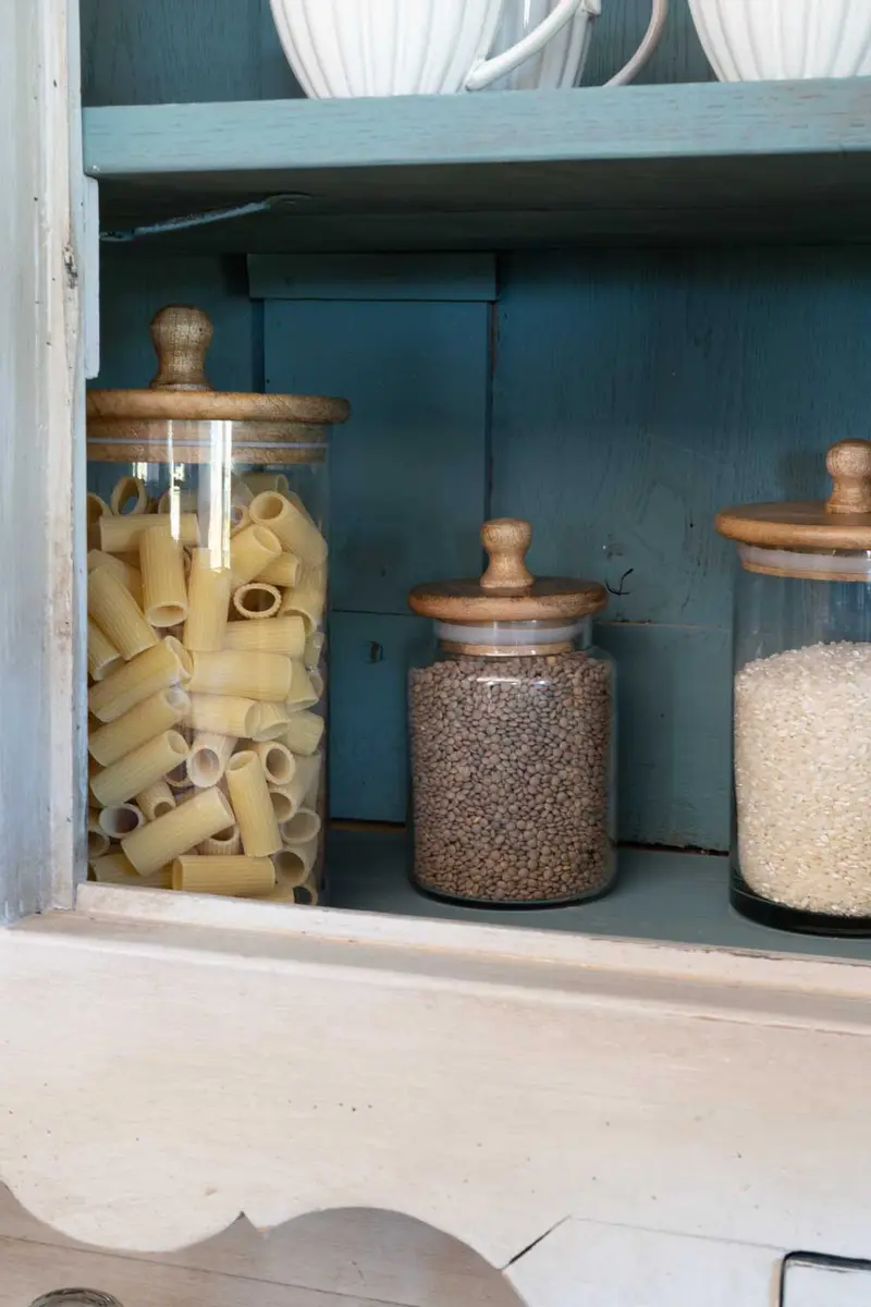 Tarro De Cristal Con Tapa De Madera Pequeño