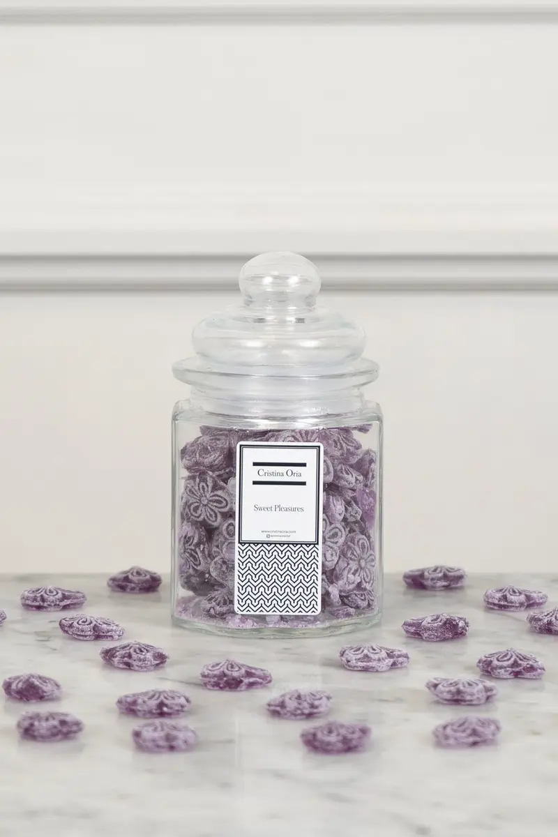 Tarro De Violetas Hexagonal 185 G