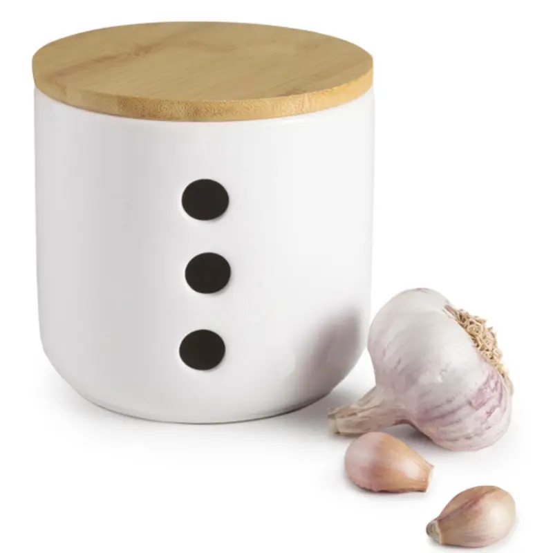 TARRO PARA AJOS CERAMICA+ BAMBOO IBILI