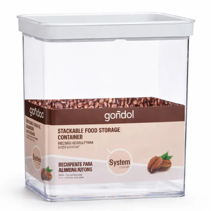 TARRO POLICARBONATO HERMETICO RECTANGULAR 3,3L