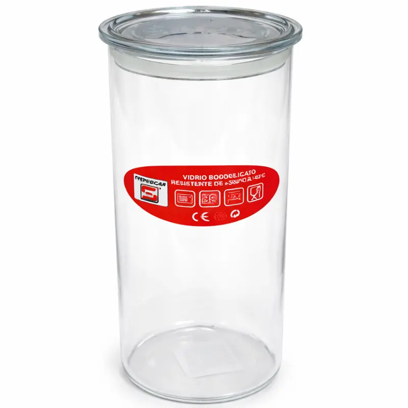 TARRO VIDRIO C/TAPA PLASTICO 1,5 L