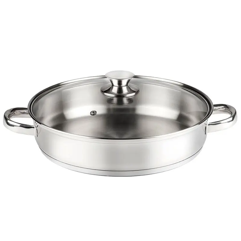 TARTERA ACERO INOX 18/10 FONDO CAPSULADO FULL IND. 28CM