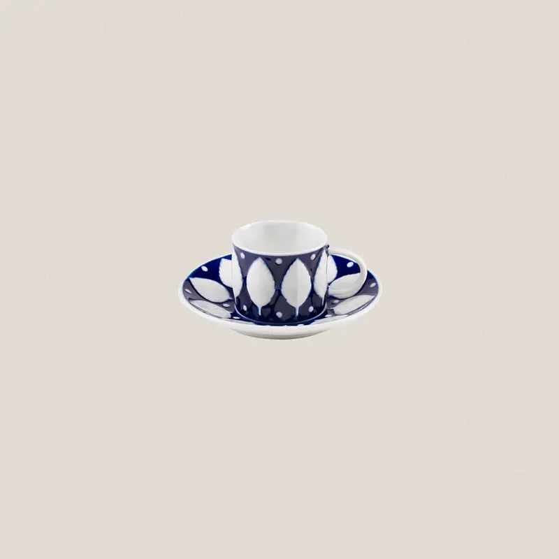 Taza Café con plato F73 Azul