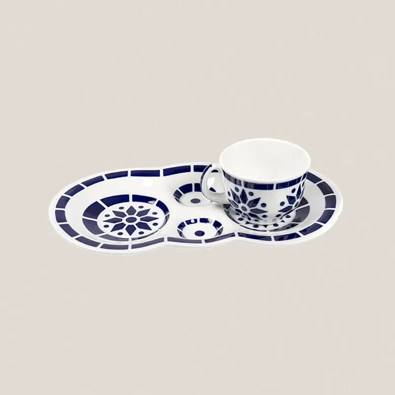 Taza con Bandeja Ros