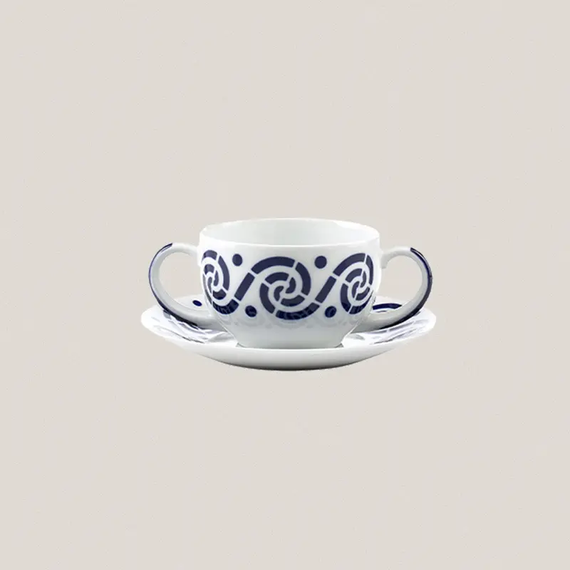 Taza Consomé con plato Espiroide