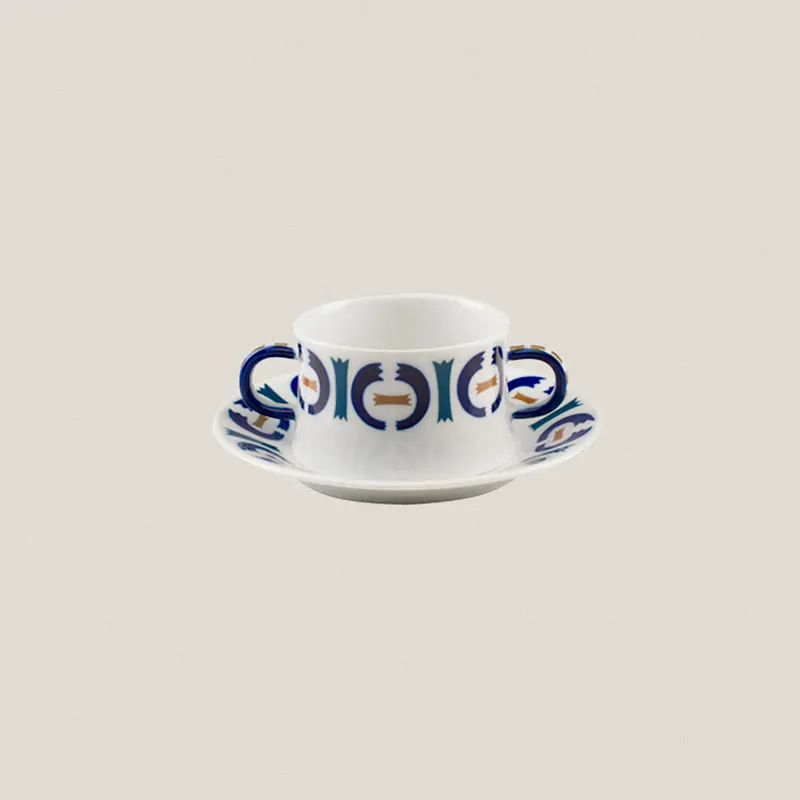 Taza Consomé con plato Vilar de Donas