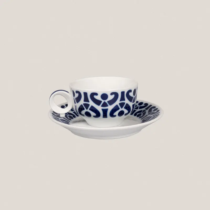 Taza Desayuno con plato Contra