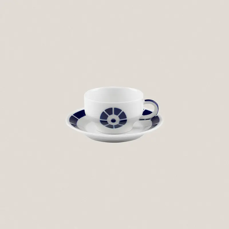 Taza Desayuno con plato Coroa
