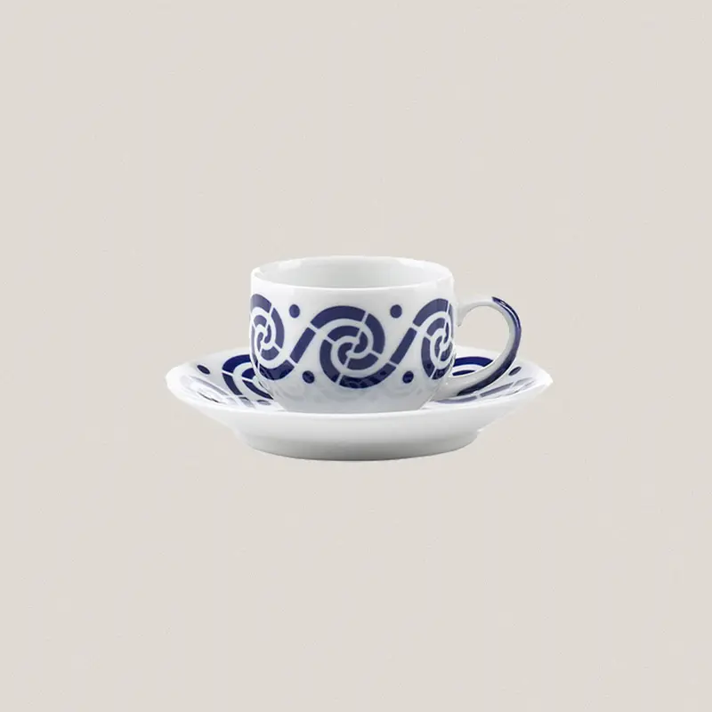 Taza Desayuno con plato Espiroide